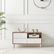 [KT알파쇼핑]파로마 피코 1000 3서랍 거실장 (착불), 화이트