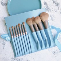 메이크업브러쉬 고급화장솔 브러쉬세트 파우더 초보자 푸딩, 미세먼지 블루 리본 가방과 함께, 레이온