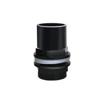 F3KA Plastic Hose Straight Fitting Pipe Connectors Adapter for Aquarium Household, 40mm black