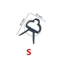 하우스 자재 식물고정 클립 원예 클립 꽃 고정 식물 정원 교수형 포도 나무 접목 묘목 줄기 지원 10 Pcs, 01 Gray green