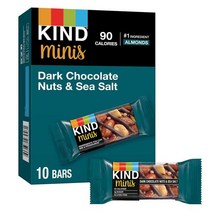 KIND 카인드 미니 바 다크 초콜릿 넛츠 씨 솔트 10개입, Dark Chocolate Nuts & Sea Salt