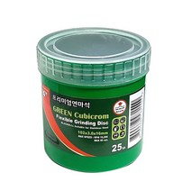 옵셋 연마석 연마휠 푸른돌 그라인딩 옵셋트 그라인더날블랙불 넥스트그린공구, 25개