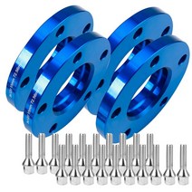 자동차휠스페이서 허브스페이스 단조 알루미늄 4 Pcs 5x120 비틀 거리는 바퀴 스페이서 키트 2 15mm &, 01 Blue