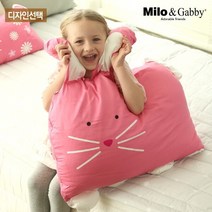 밀로앤개비 동물베개(솜포함, 루시