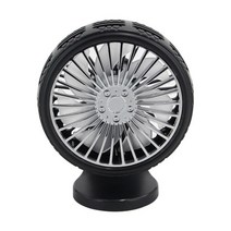 자동차 히터 팬 차량 다기능 car air vent usb electric fan with led light mini 쿨러 360도 회전 냉각, 검은색