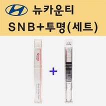 현대 뉴카운티 SNB 샌디베이지 주문 붓펜 페인트 + 모비스 투명붓펜 8ml