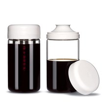 Shelbru 콜드 브루 시스템 499.8ml(17.8온스) 콜드 브루 농축액 메이커 교체 가능한 브루어 및 카라페 붕규산 유리 포함