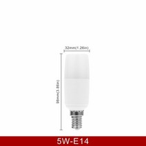 LED촛불 LED양초LED 원통형 옥수수 전구 220V-240V 홈 데코레이션 샹들리에 라이트 1/2/3pcs 5W, 01 5W E14_02 웜 화이트_02 2개