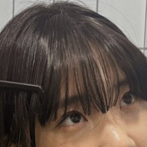 자연갈색붙임머리 앞머리뱅헤어피스 여성 처피 클립형