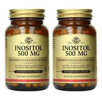 솔가 이노시톨 500mg 100정 X 2개, 1개, 100캡슐 x 2개