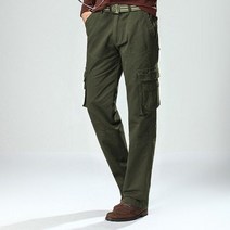 남성 캐주얼 일자핏 멀티 포켓 카모 카고 작업복 긴 바지 팬츠 kp020