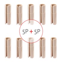 [1+1]이불 시트 커버 (시트 그리퍼 클립 A타입 5p+5p-베이지) 침대 매트 고정 밴드 집게 홀더 클립 버클