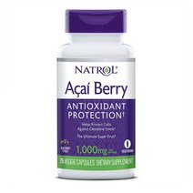 Natrol 나트롤 아사이베리 1000mg 75 캡슐, 75정, 2개
