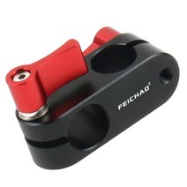 90도 직각 2 구멍 15mm 막대 장비 클램프 어댑터 m5 나사 5d2 5d3 a7s gh4 dslr 카메라 사진 어깨 핸드 그립 모니터, 01 붉은 색