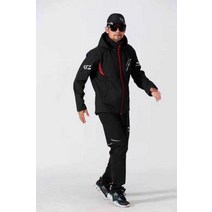 다이와 daiwa 아이스 실크 낚시복 정장 남성용 여름 썬 스크린 정장 통기성 속건성 바다 낚시 방지 모기 방지 자외선 낚시, 블랙하드쉘재킷