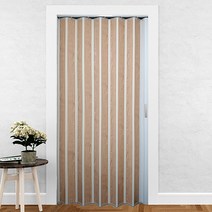 EKMALL 홀딩도어 자바라 편개 싱글패턴 코튼오크 가로사이즈 71cm x 세로선택