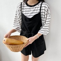 내추럴 멜빵 반바지