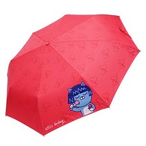 카카오프렌즈 네오 심플베이직 초경량 무지 3단 우산 양산