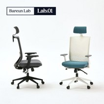 [시디즈의자할인] 바른자세연구소 LAB01 컴퓨터 책상 의자 사무용 사무실 학생 메쉬 공부 의자, 블랙, 오션블루, 머리세트+나일론다리