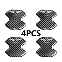 문콕 방지 도어 가드 4pcs 자동차 탄소 섬유 손목 스티커 현대 제네시스 g80 g70 g90 gv80 핸들 손목 자동차 스티커 액세서리, 4개