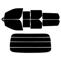 현대 그랜드스타렉스 (07년~21년) 측후면 썬팅필름, 5밴 미닫이 글라스, RTF-4S 15 (중간)