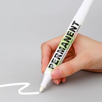 유성 페인트 마커펜 화이트 1mm/페인트마카/페인트마커/보드마커/칠판마커/유리마커/윈도우마커/흰색마커펜/마카펜/마커펜/화이트마커펜, 화이트 1mm, 화이트 1mm