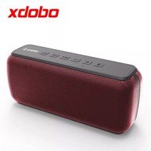 xdobo x8 60w 휴대용 스피커 홈 시어터 tws sound column 야외 블루투스 방수 서브우퍼 음성 통화 오디오 fm 라디오, 협력사, 빨간색