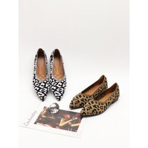 [아이슈즈] 여성 호피무늬 플랫슈즈 단화 99115