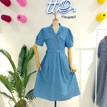 tto 허리벨트 데님원피스(T22WOP12AX)