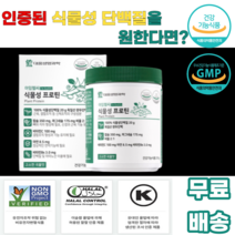 대웅생명과학 식물성프로틴 분리완두단백 제삼인산칼슘 산화마그네슘 산화아연 볶음보리분말 약콩분말 굿차전자피 엠자임믹스파우더지비 옥수수전분 팜유 판토텐산칼슘 해바라기레시틴 볶음현미, 1통, 210g