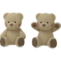 그날의향기 1+1 미니베어 곰돌이 석고방향제 차량용 디퓨저, 가든스위피