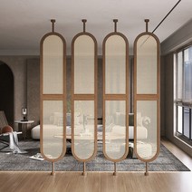 병풍파티션 한옥 호텔 가벽 안방 고급가리개 사무실, B.  40x240cm (면과 린넨)