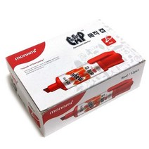 모나미 매직캡, 빨강, 36개입