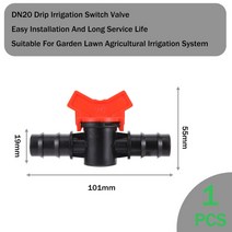 가드너몰 정원 자동 급수기 점적 식물 워터링 물방울 관개 밸브 커넥터 소켓 유형 관개 볼 밸브 미늘 스위치 밸브 글로브 밸브 잔디 농업, DN20 밸브