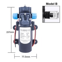 펌프 산업용 12v 45w 4lmin 고압 다이어프램 워터 자체 프라이밍 정원 수레 용 자동 스위치 100°c 물, 협력사, 1-환류 펌프