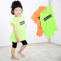 코코바닐라 네온 루즈핏 아동 나시 민소매 런닝