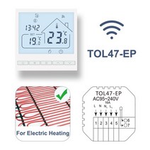 바닥 난방용 WIFI Tuya 스마트 홈 온도 조절기 알렉사 구글 컨트롤러 Avatto Moes Beok 전기/가스 보일, 01 TOL47WIFI-EP