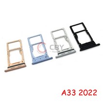 10PCS Sim Card Tray SD Reader Holder For Samsung Galaxy A23 A33 A53 A73 SIM Slot, [06] A33 A336B 5G black