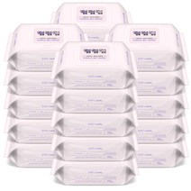 한예지 키스해링 퍼플 물티슈 캡형 100매 20팩, 단품