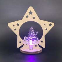 3D 나무 조립 퍼즐 입체 무드등 크리스마스 조명등 초등과학키트 과학영재실험 중등과학 어린이과학 실험실, 반투명