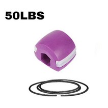 헬스 페이스 피트니스 볼 페이셜 토너 연습기 주름 방지 운동 턱 목 얼굴 근육 트레이너 토닝, C Style Purple 50LBS