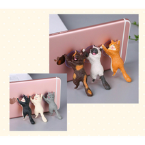 차니네다이소 고양이 폰 거치대, 브라운