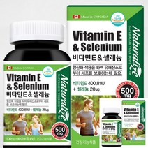 라이즈 비타민E 앤 셀레늄 토코페롤 비타민E 비타민E500