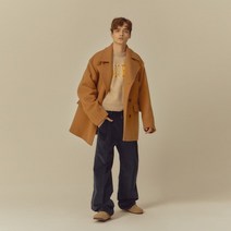 [NOHANT] OVERSIZED DOUBLE HALF COAT BEIGE