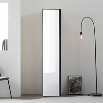 [3천원 즉시할인]장인가구 아르 틈새 400 전신거울 옷장, 화이트