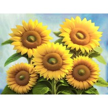 세진 DIY 보석십자수 3D 72가지 신제품 새로운 취미생활 보석 십자수 보석십자수, 34x44 감성 해바라기, 1세트