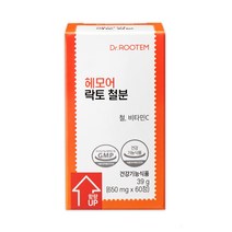 닥터루템 헤모어 락토 철분 빈혈 비헴철 철분제 1박스, 60정, 1개