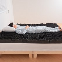 허리에좋은 수면매트 무중력 말랑 매트리스 멀티 싱글 슈퍼 퀸 사이즈 허리디스크 원룸 토퍼, 바닥토퍼형 10cm 퀸