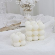 케이트가든 버블 큐브 오브제 필라캔들2type, 무향_세트