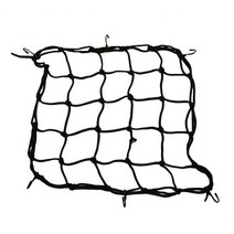 짐 화물 고정 094D Cargo Net 조정 가능한 오토바이 뒷좌석 보관 가방 40x40cm 수하물, 01 Black